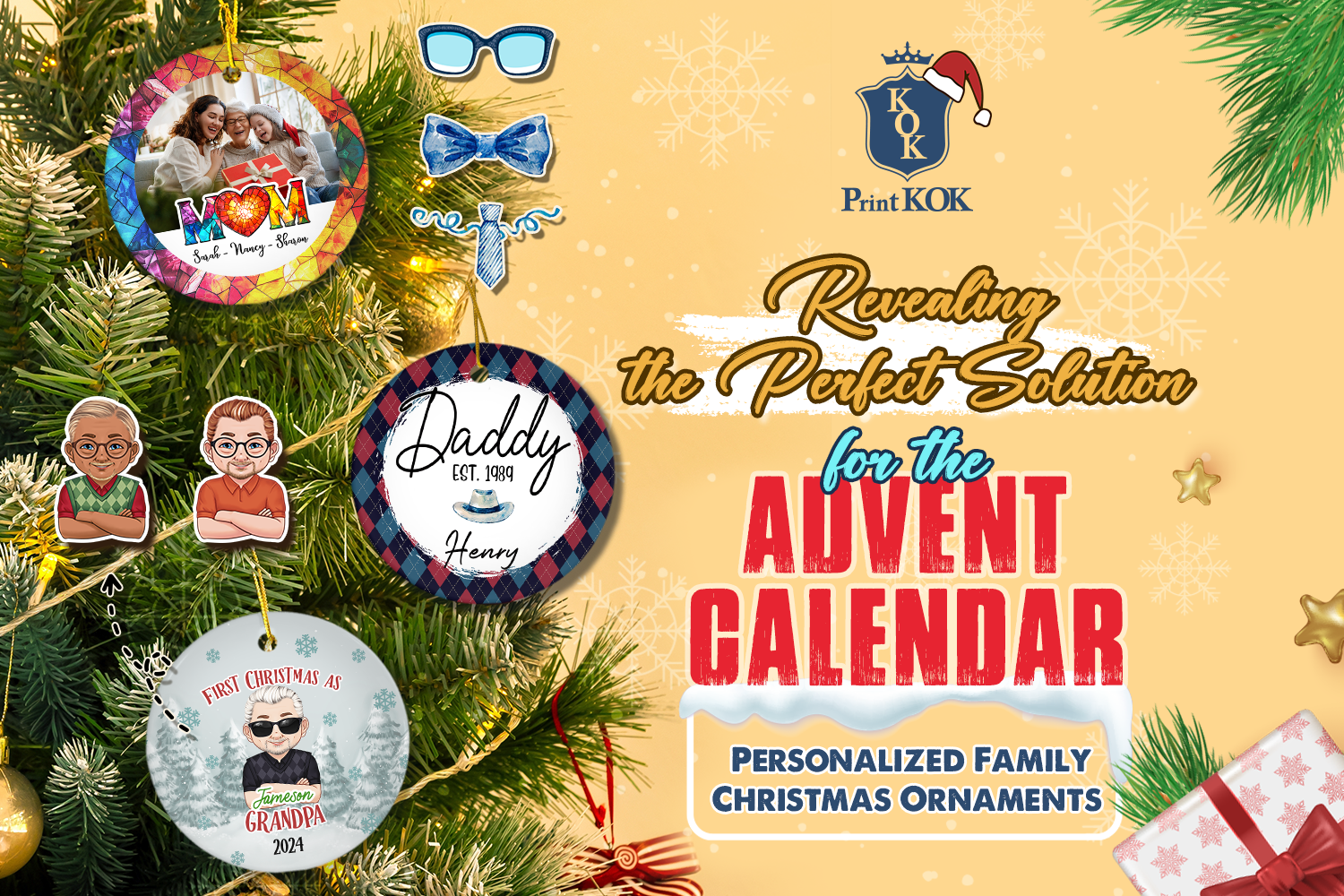 Revealing the Perfect Solution for the Advent Calendar: Personalized Family Christmas Ornaments