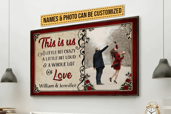 A special personalized photo canvas, capturing precious memories for a lasting memorial gift.