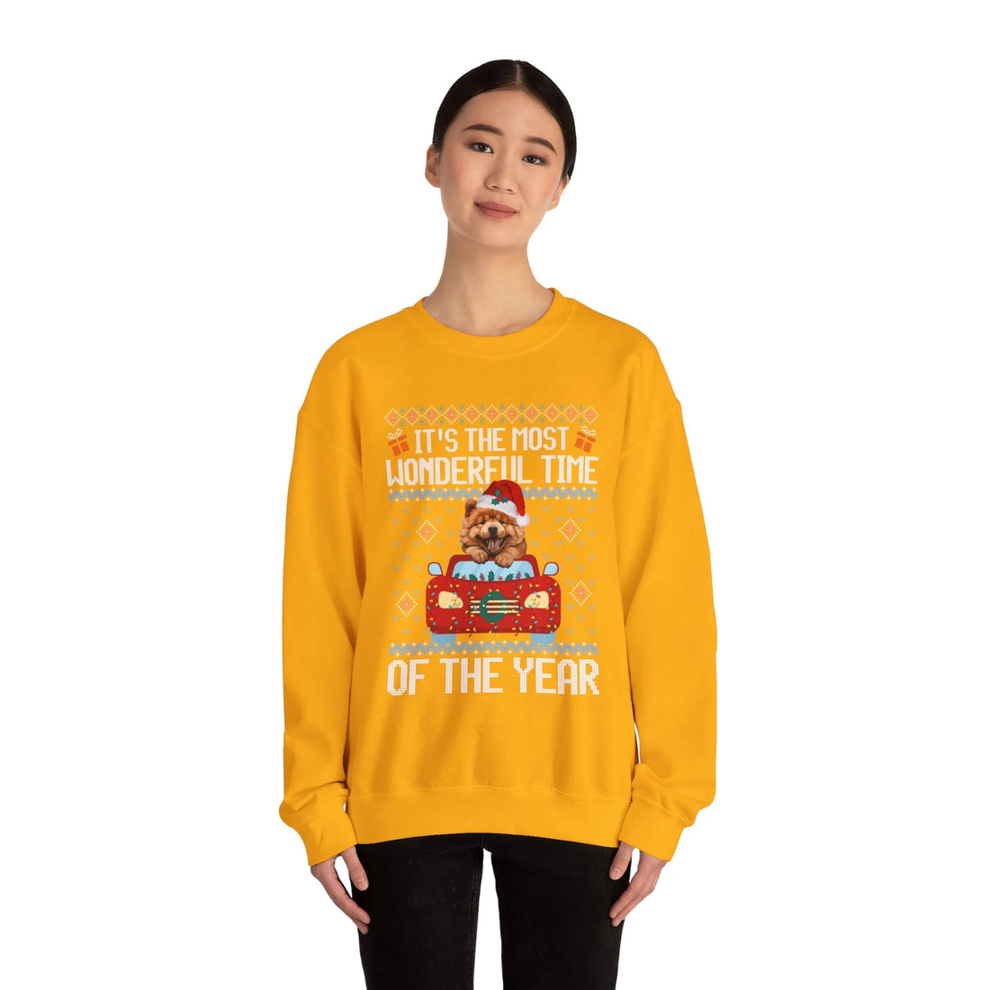 Chow Chow Dog It's The Most Wonderful Time Of The Year Unisex  Sweater