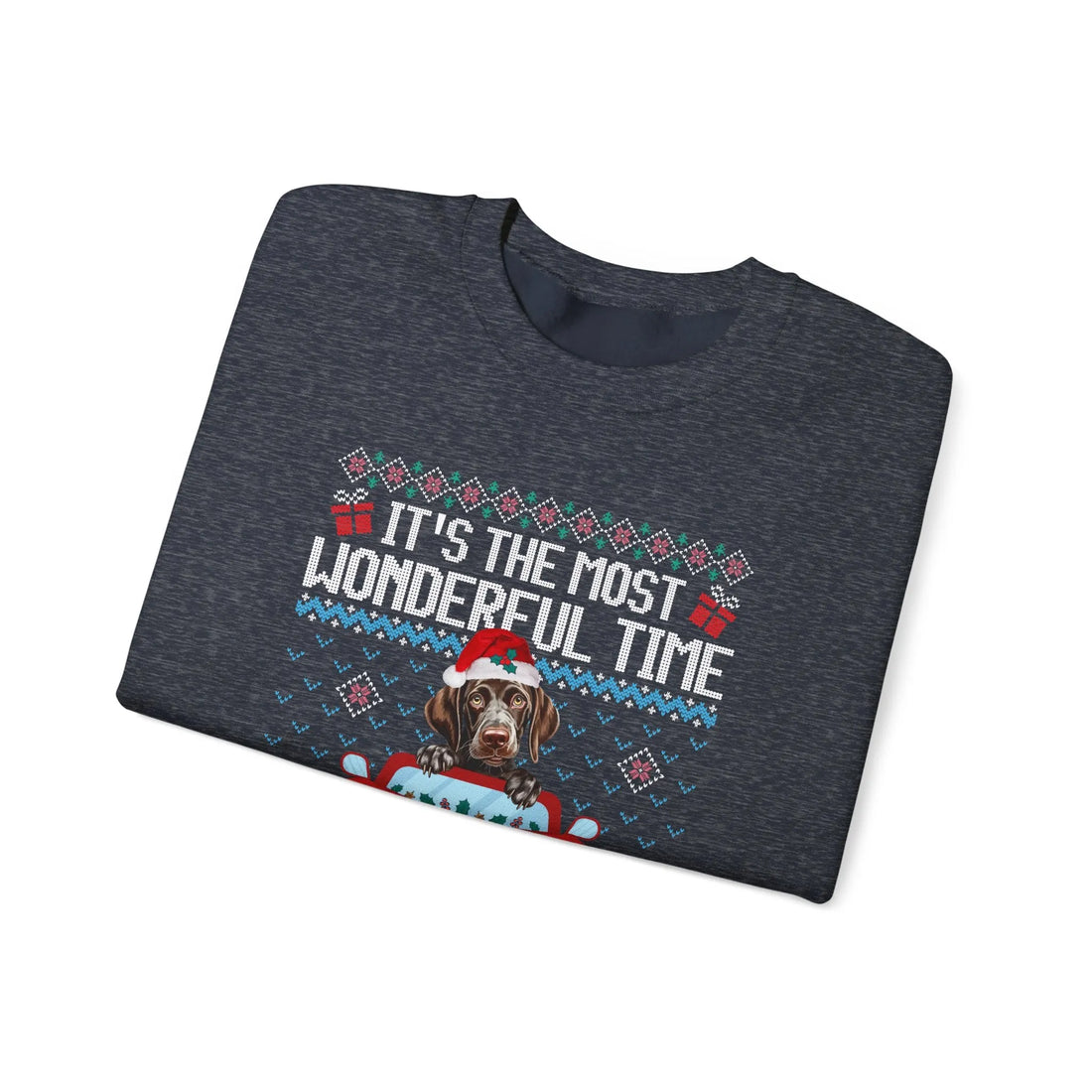 German Shorthaired Pointer Dog  It's The Most Wonderful Time Of The Year Unisex  Sweater