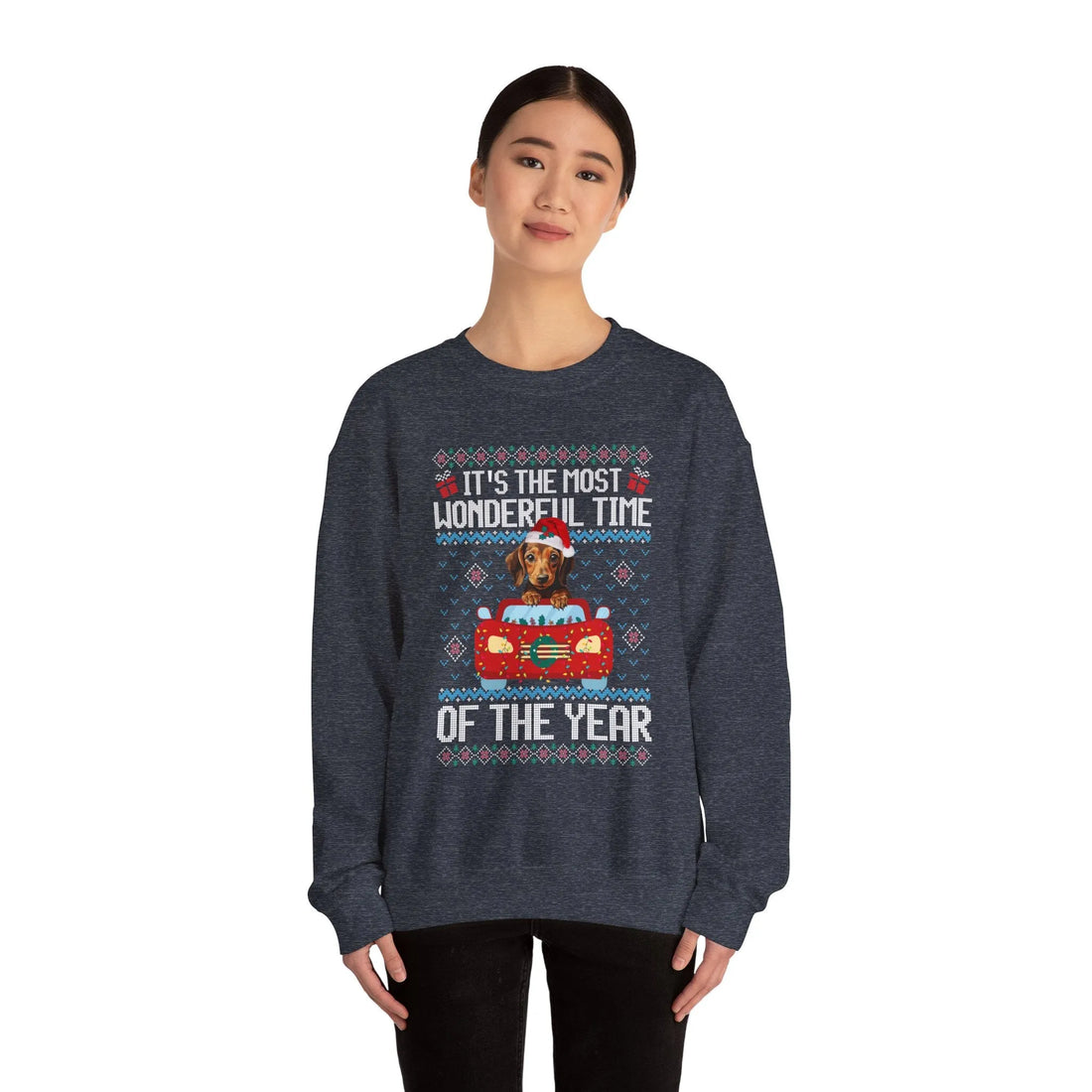 Dachshund Dog It's The Most Wonderful Time Of The Year Unisex  Sweater