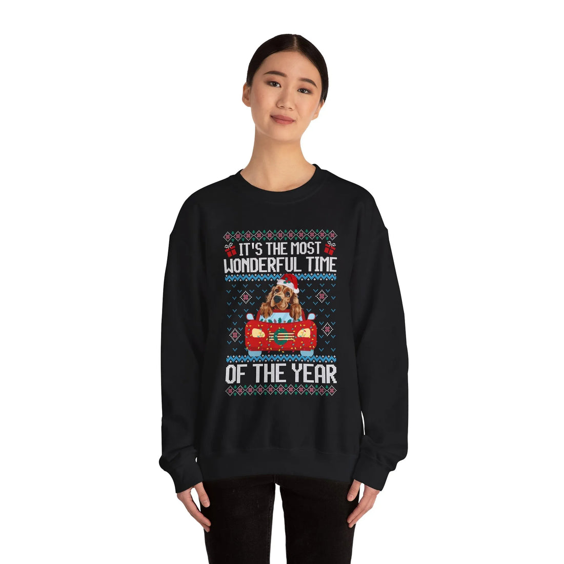 English Cocker Spaniel Dog It's The Most Wonderful Time Of The Year Unisex  Sweater