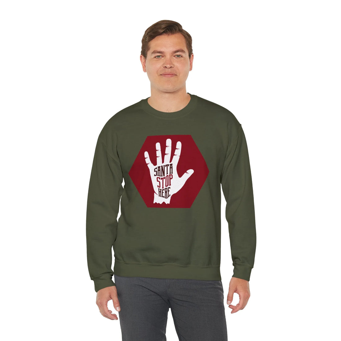 Santa Stop Here - Unisex Sweater