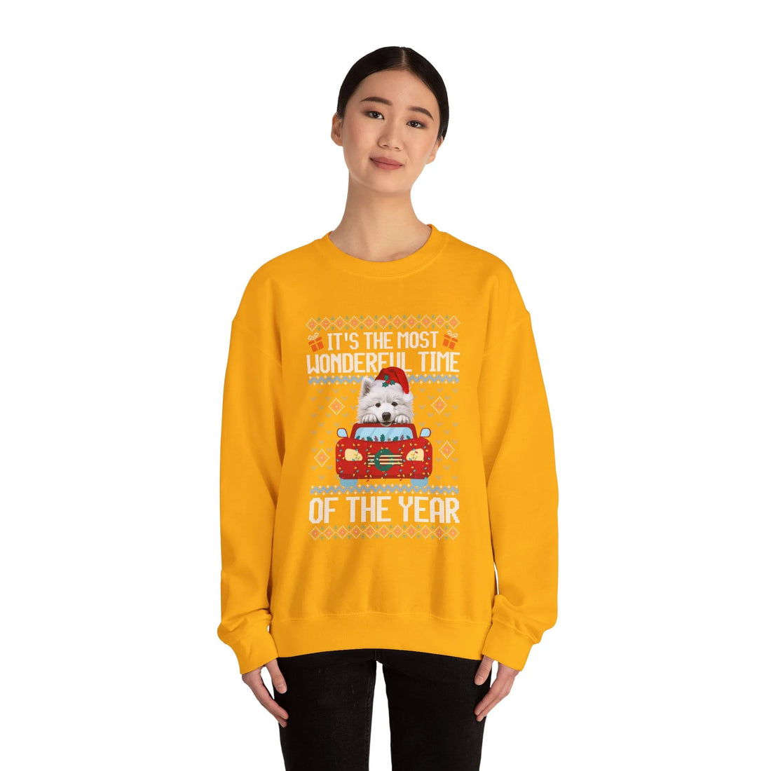 Samoyed Dog It's The Most Wonderful Time Of The Year Unisex  Sweater