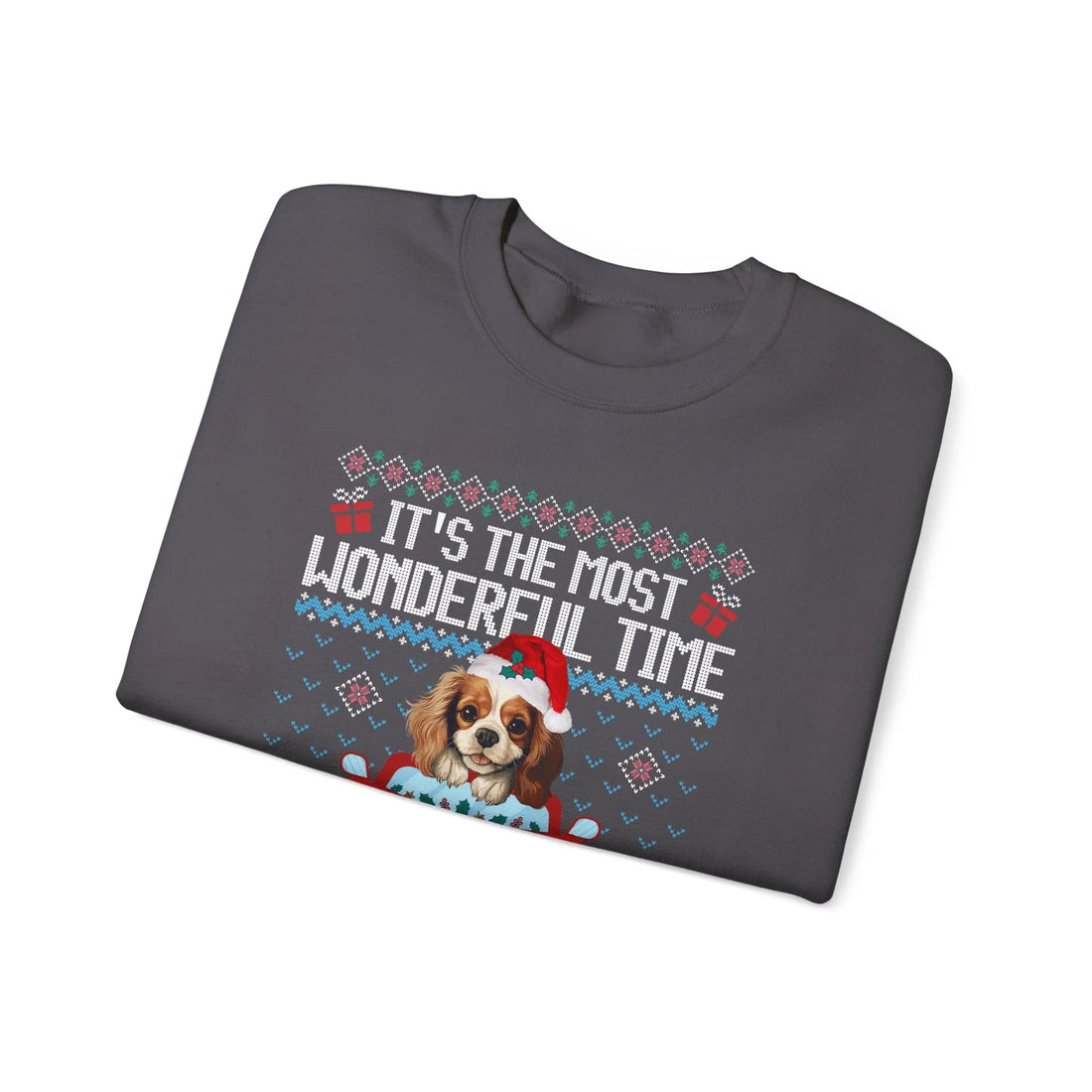 Cavalier King Charles Spaniel Dog It's The Most Wonderful Time Of The Year Unisex  Sweater