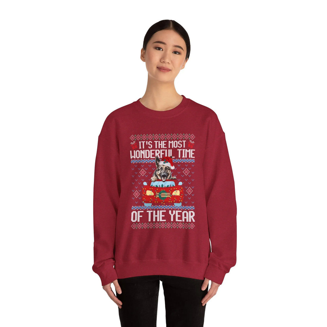 German Shepherd Dog It's The Most Wonderful Time Of The Year Unisex  Sweater