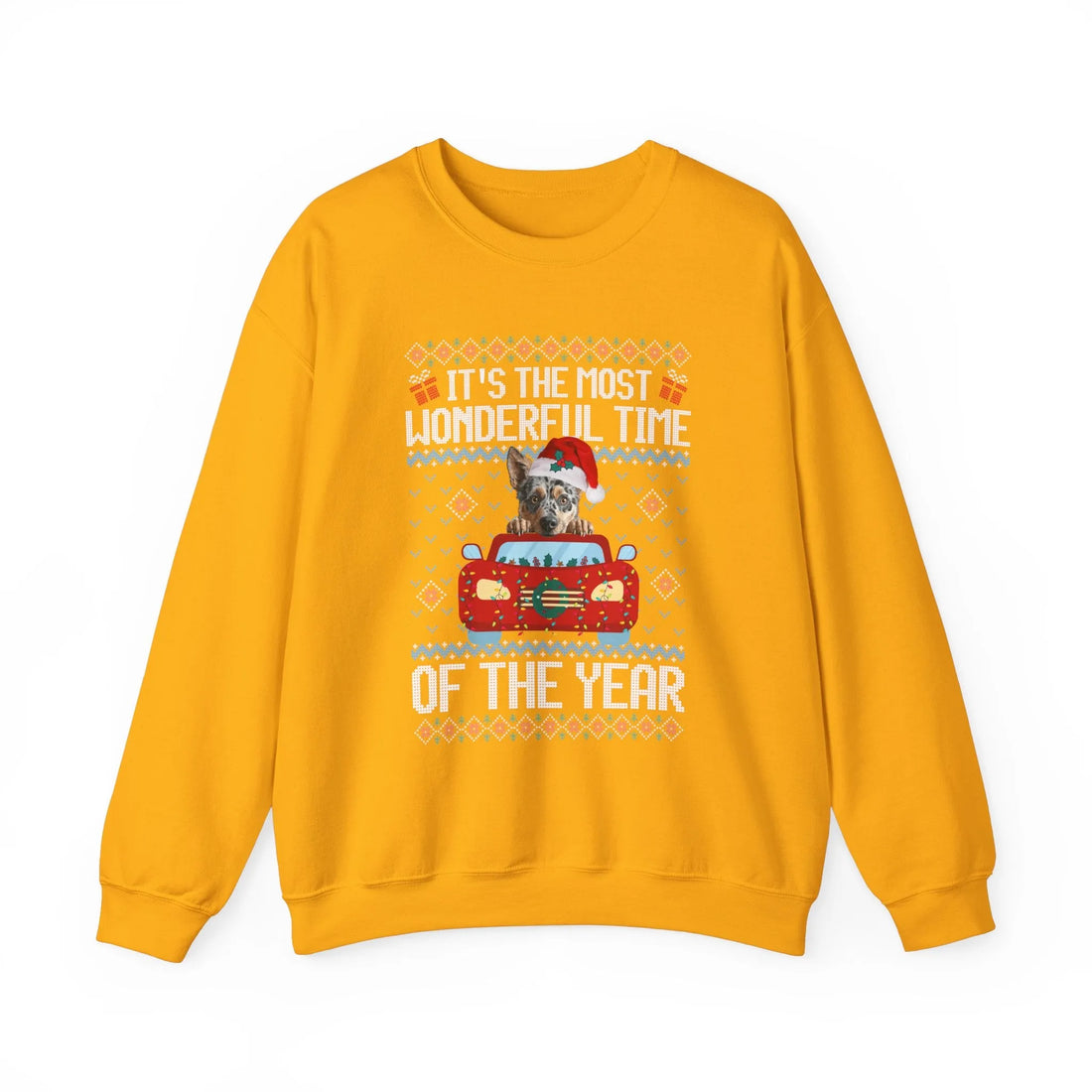 Blue Heeler Dog It's The Most Wonderful Time Of The Year Unisex  Sweater