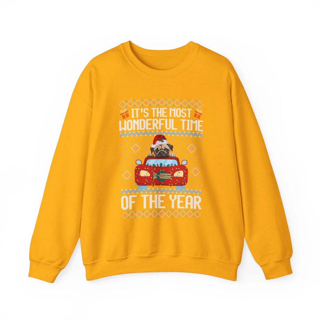 Pug Dog It's The Most Wonderful Time Of The Year Unisex  Sweater