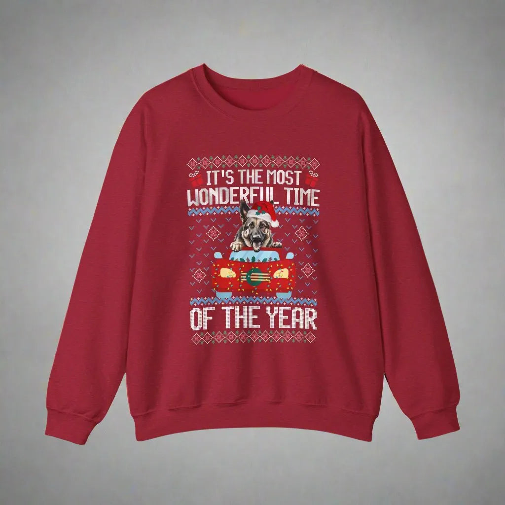 German Shepherd Dog It's The Most Wonderful Time Of The Year Unisex  Sweater