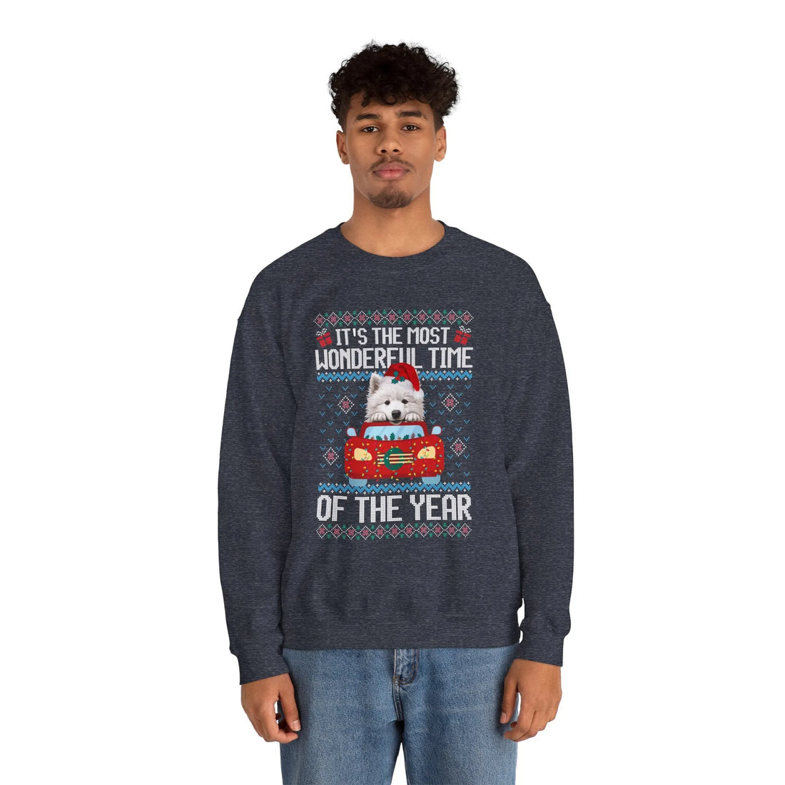 Samoyed Dog It's The Most Wonderful Time Of The Year Unisex  Sweater