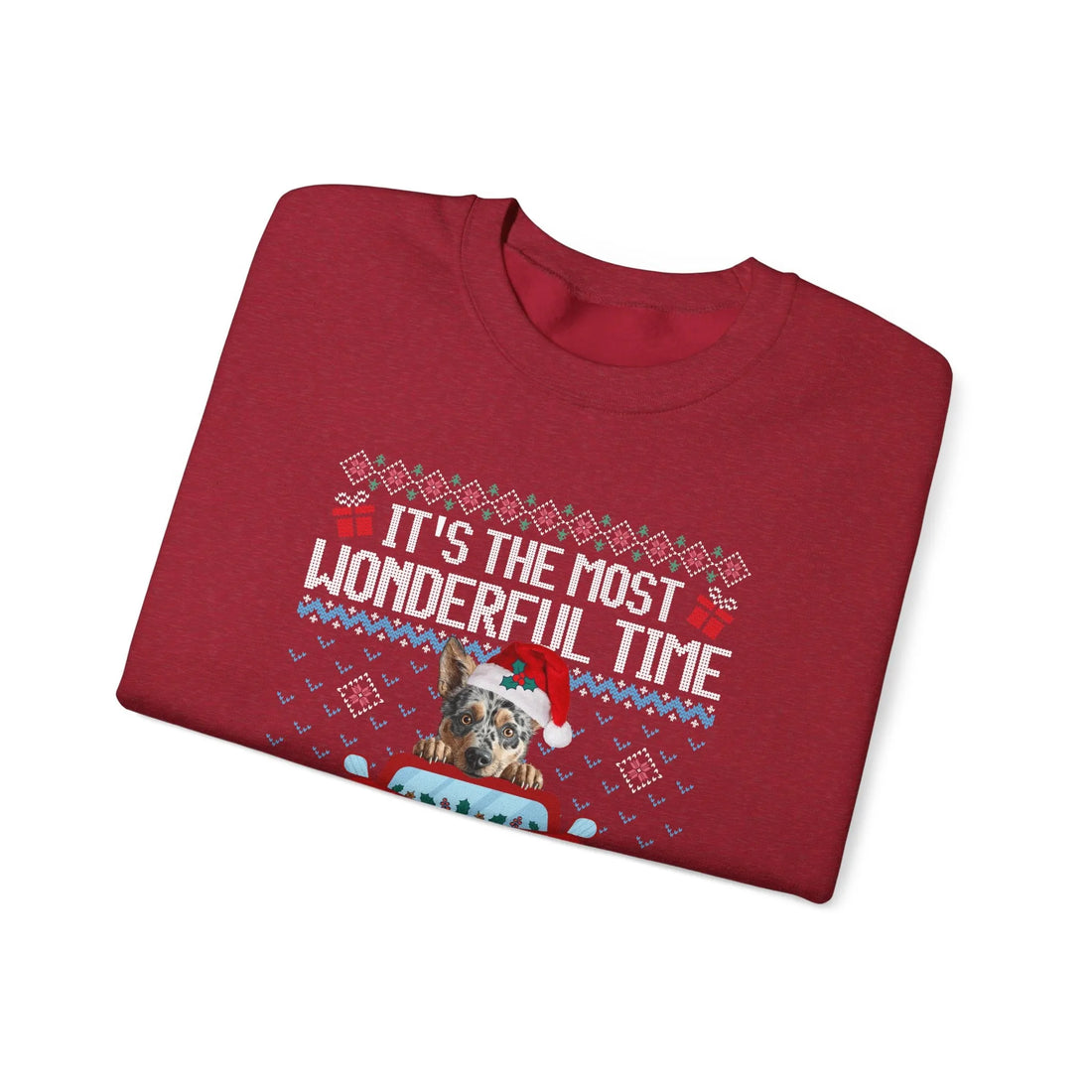 Blue Heeler Dog It's The Most Wonderful Time Of The Year Unisex  Sweater