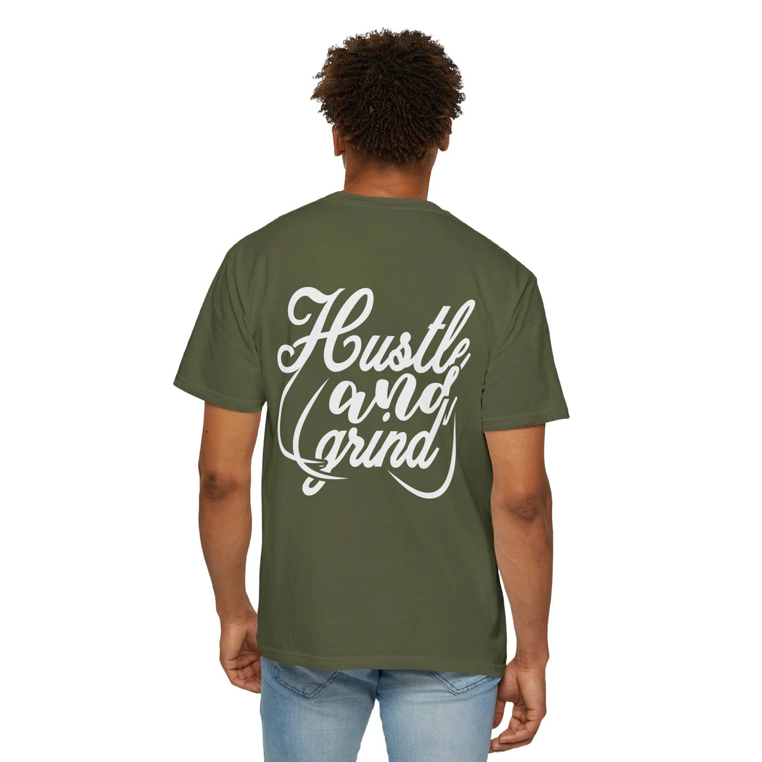 Hustle And Grind, Unisex Garment-Dyed T-shirt