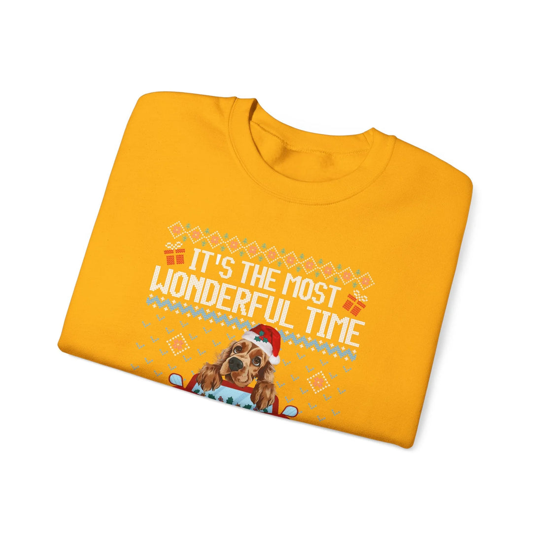 English Cocker Spaniel Dog It's The Most Wonderful Time Of The Year Unisex  Sweater