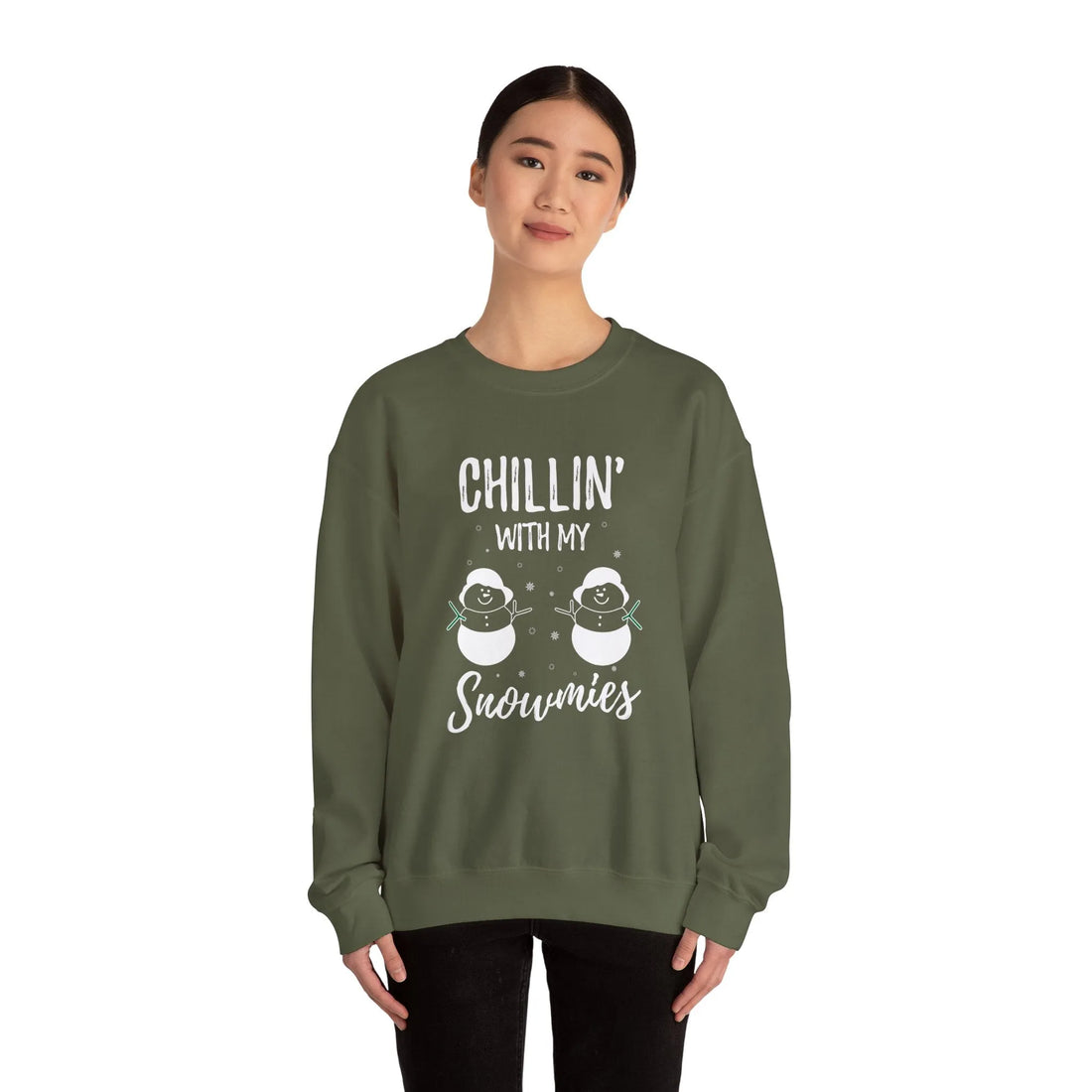 Chilling With My Snowmies? - Unisex Sweater