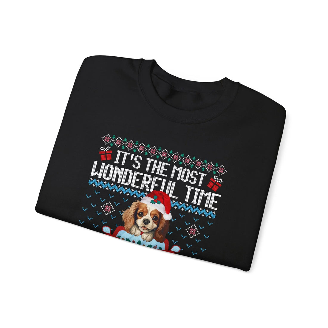 Cavalier King Charles Spaniel Dog It's The Most Wonderful Time Of The Year Unisex  Sweater