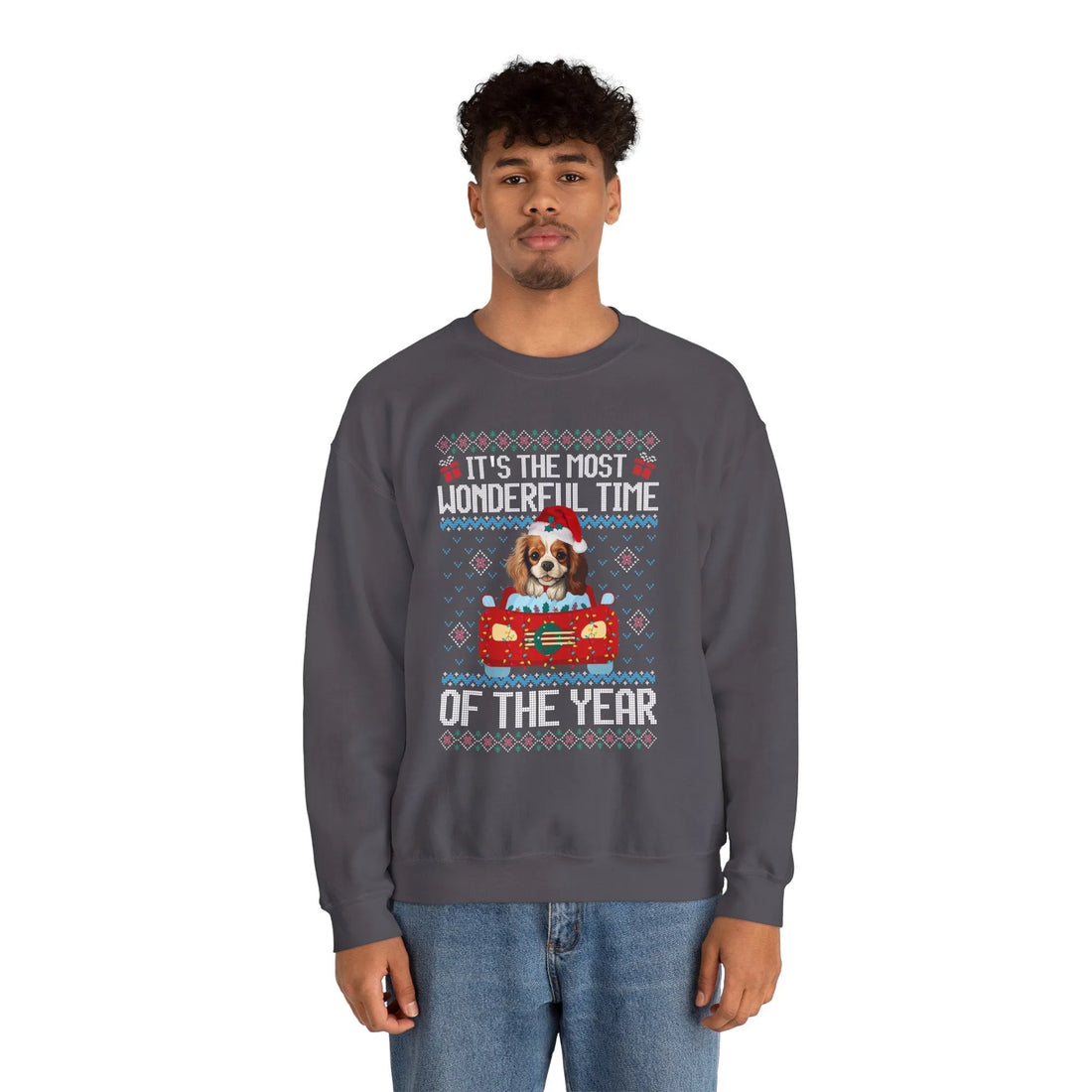 Cavalier King Charles Spaniel Dog It's The Most Wonderful Time Of The Year Unisex  Sweater