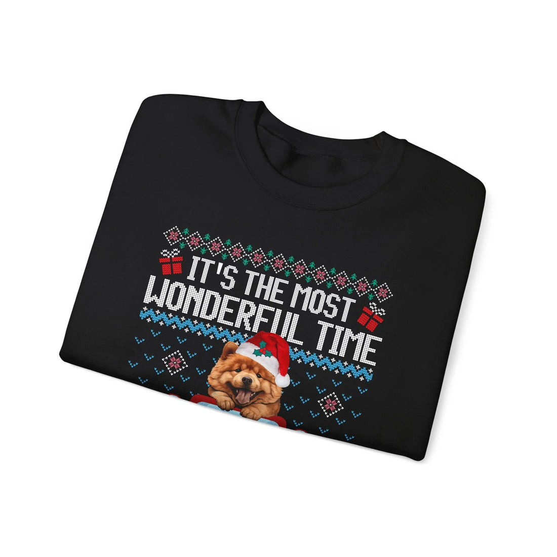 Chow Chow Dog It's The Most Wonderful Time Of The Year Unisex  Sweater