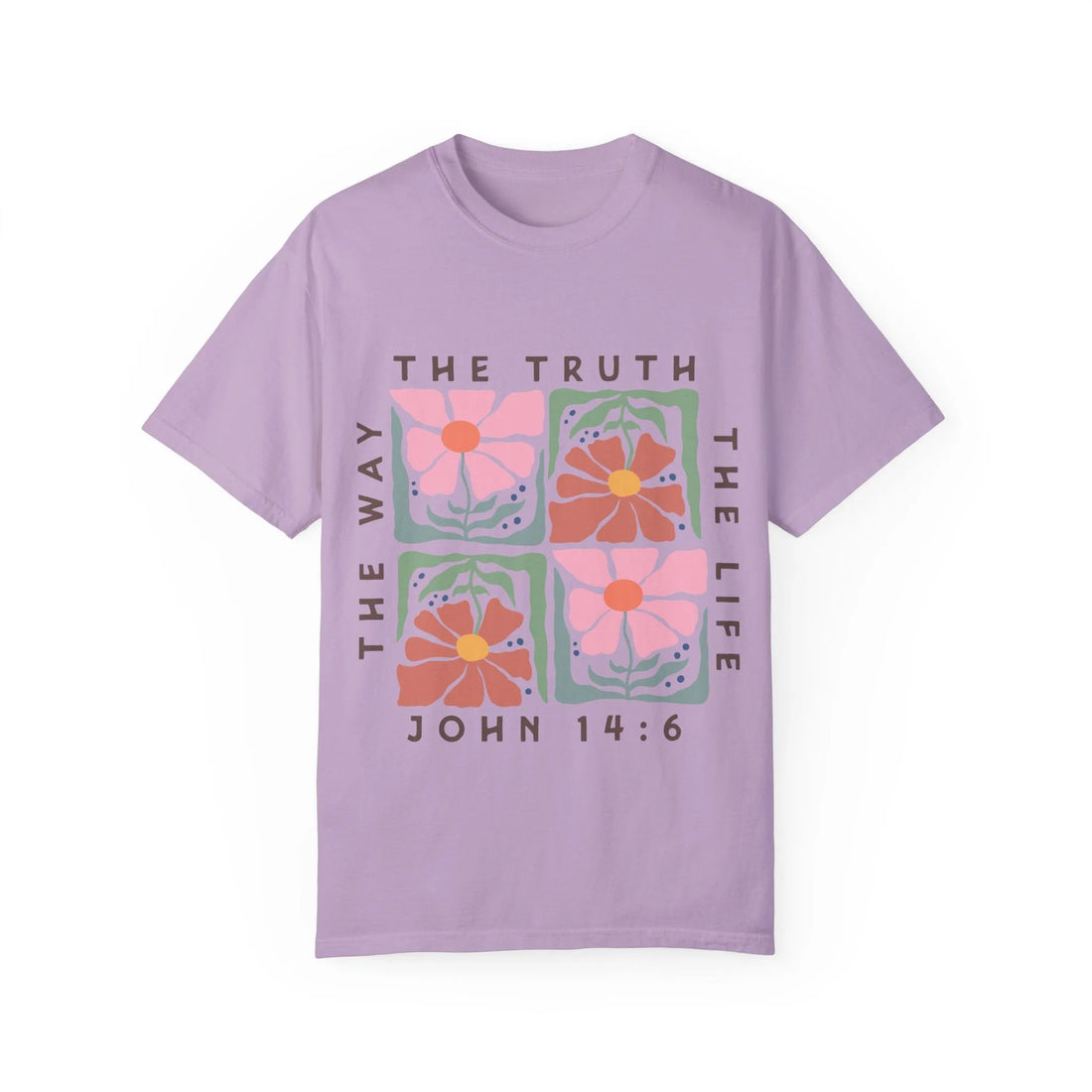 The Way The Truth The Life, Unisex Garment-Dyed T-shirt