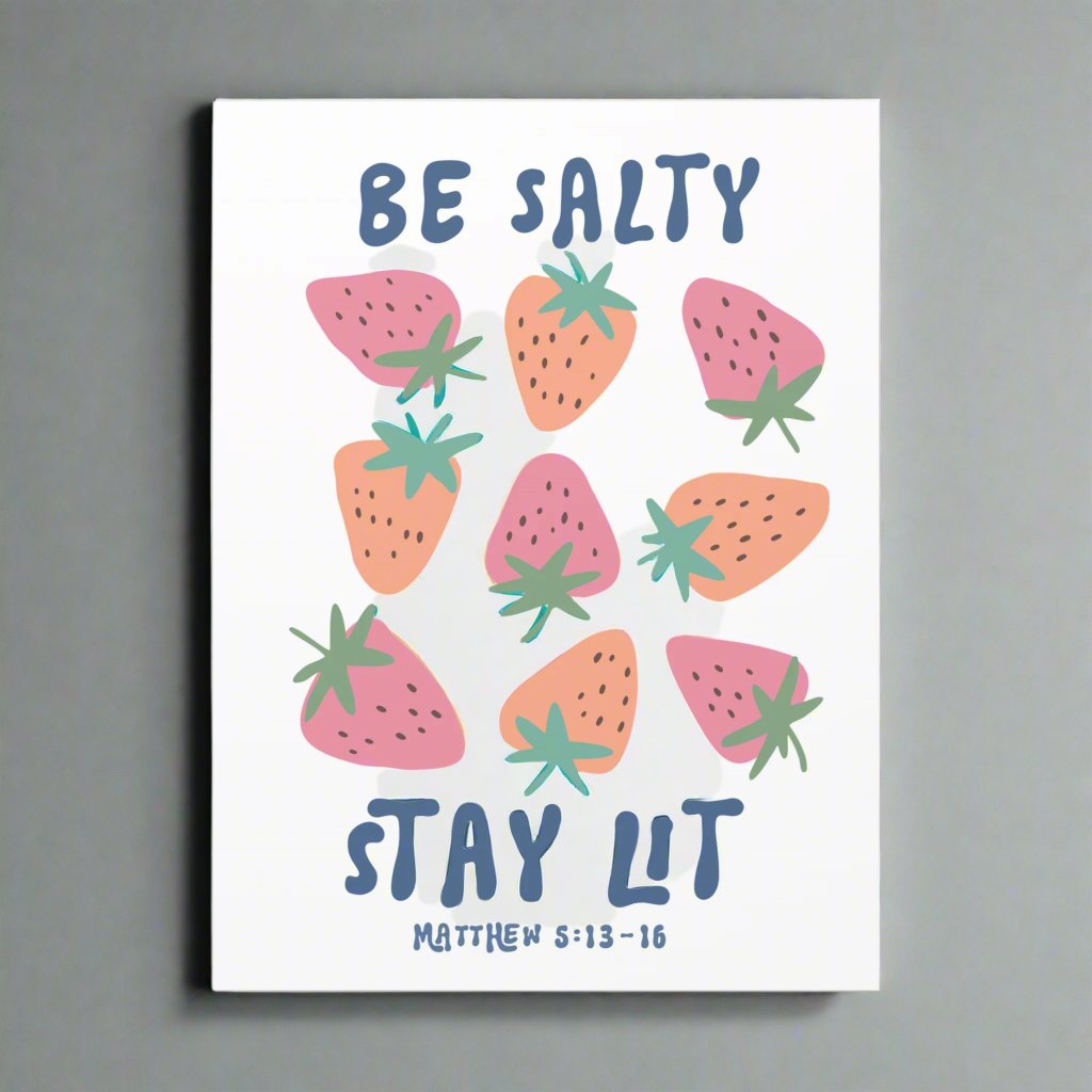 Be Salty Stay Lit Canvas, Stretched, 1.25"