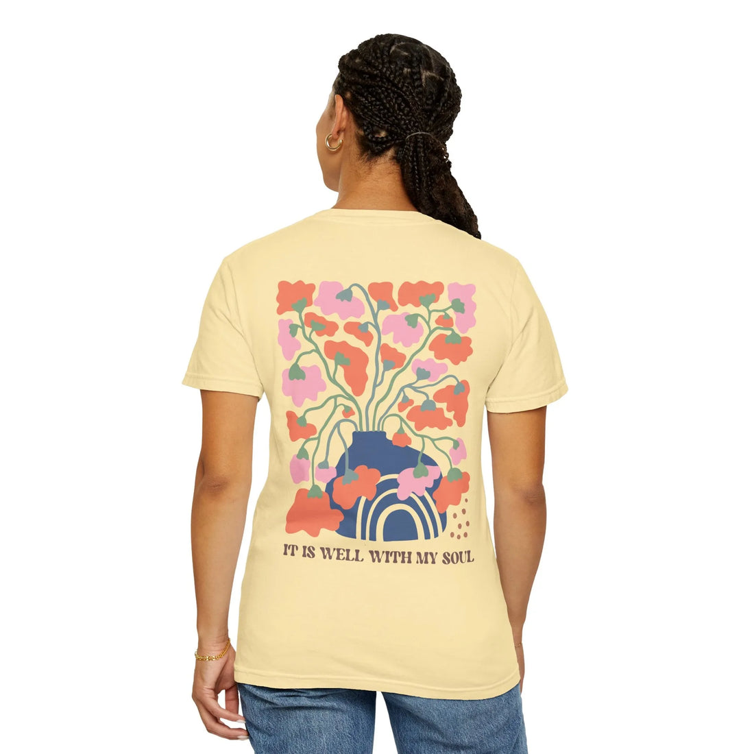 It Is Well With My Soul 2 Sides, Unisex Garment-Dyed T-shirt