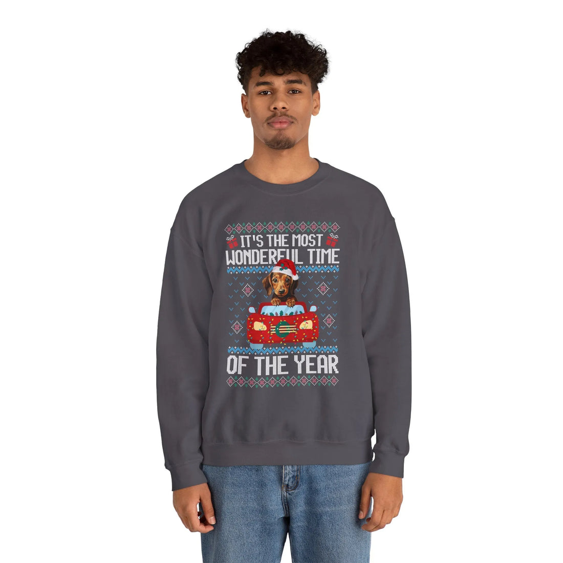 Dachshund Dog It's The Most Wonderful Time Of The Year Unisex  Sweater