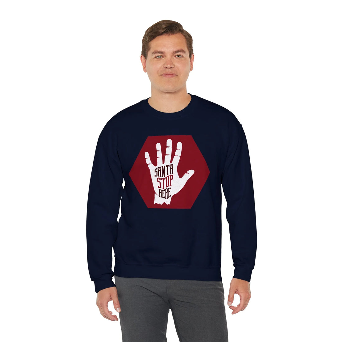 Santa Stop Here - Unisex Sweater