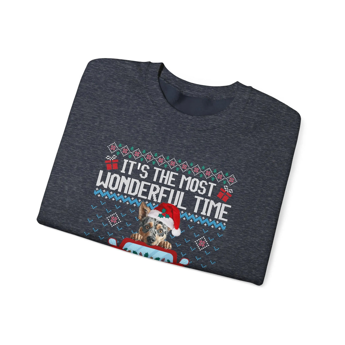 Blue Heeler Dog It's The Most Wonderful Time Of The Year Unisex  Sweater