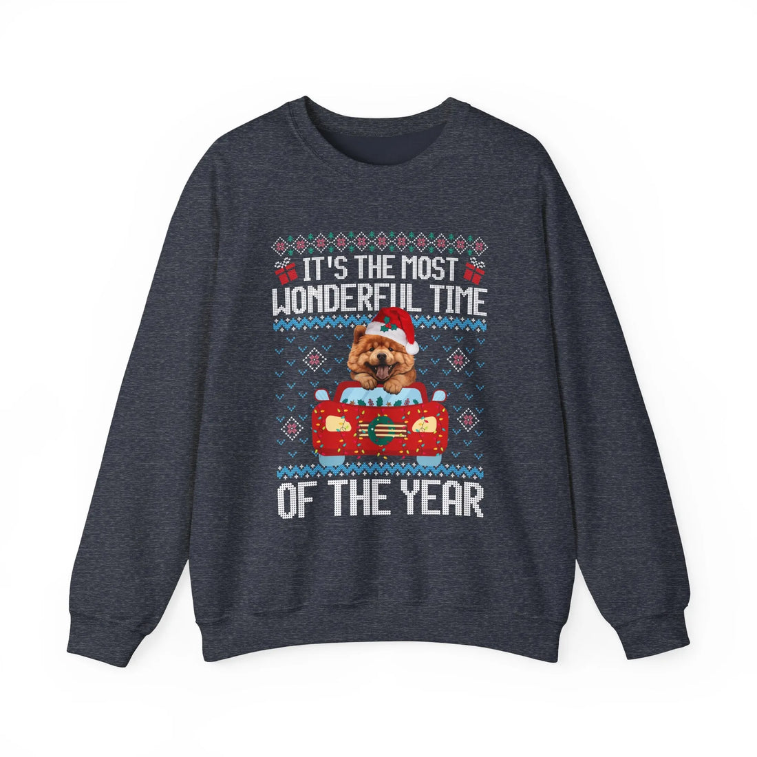 Chow Chow Dog It's The Most Wonderful Time Of The Year Unisex  Sweater