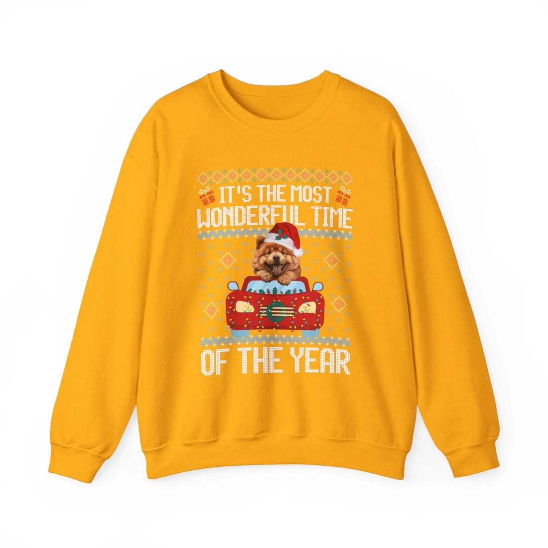 Chow Chow Dog It's The Most Wonderful Time Of The Year Unisex  Sweater