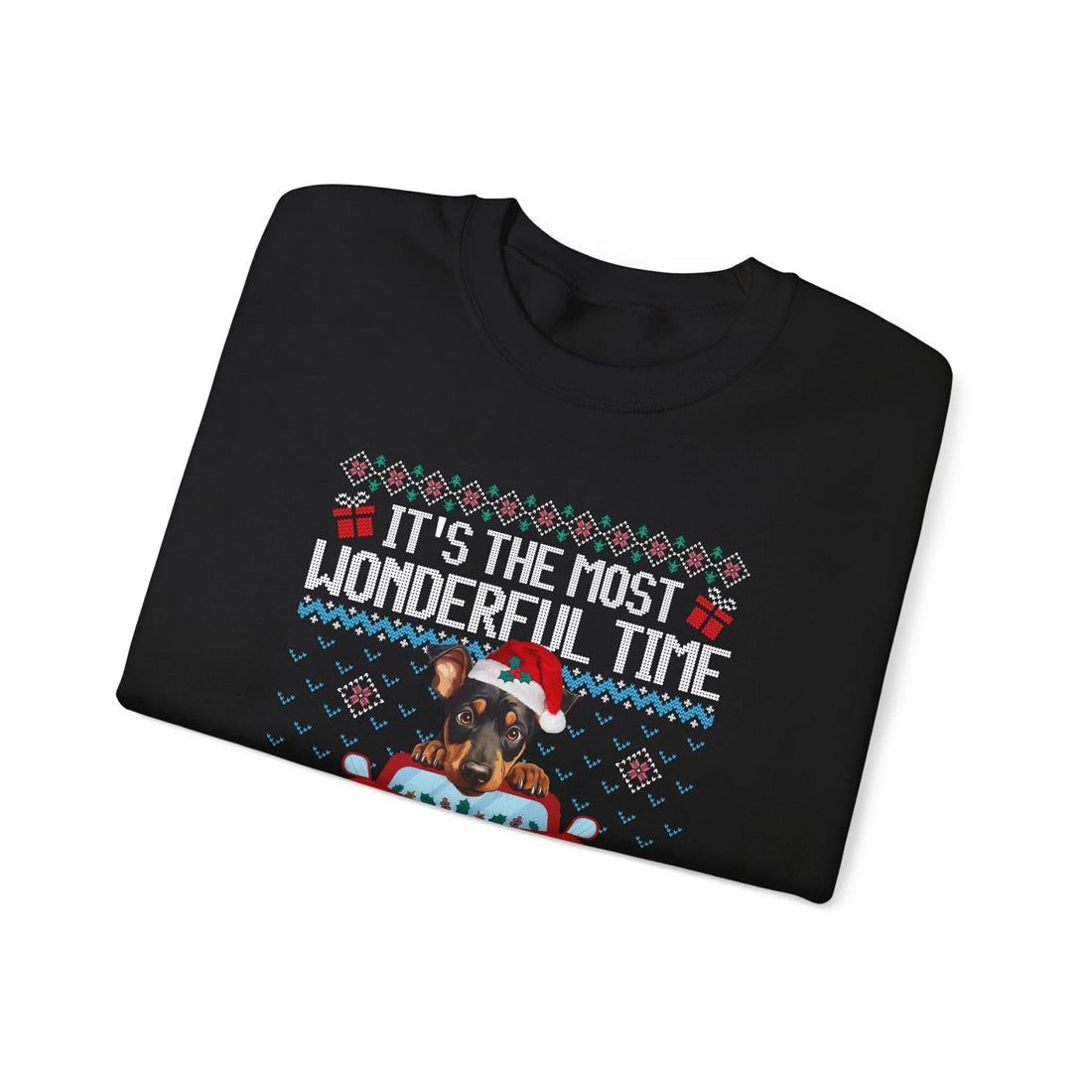 Doberman Dog It's The Most Wonderful Time Of The Year Unisex  Sweater