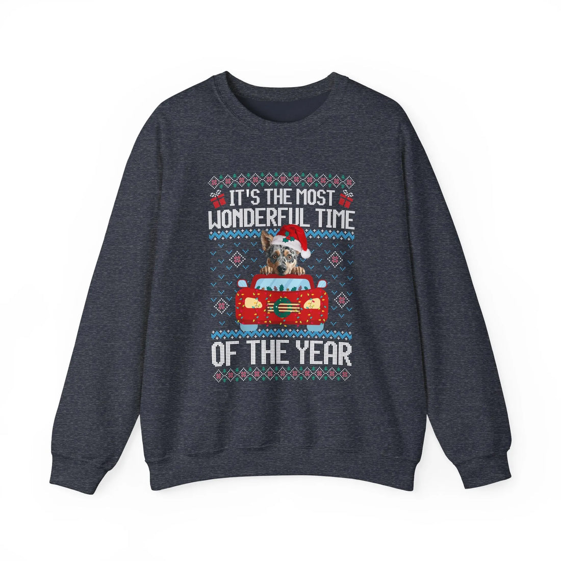 Blue Heeler Dog It's The Most Wonderful Time Of The Year Unisex  Sweater