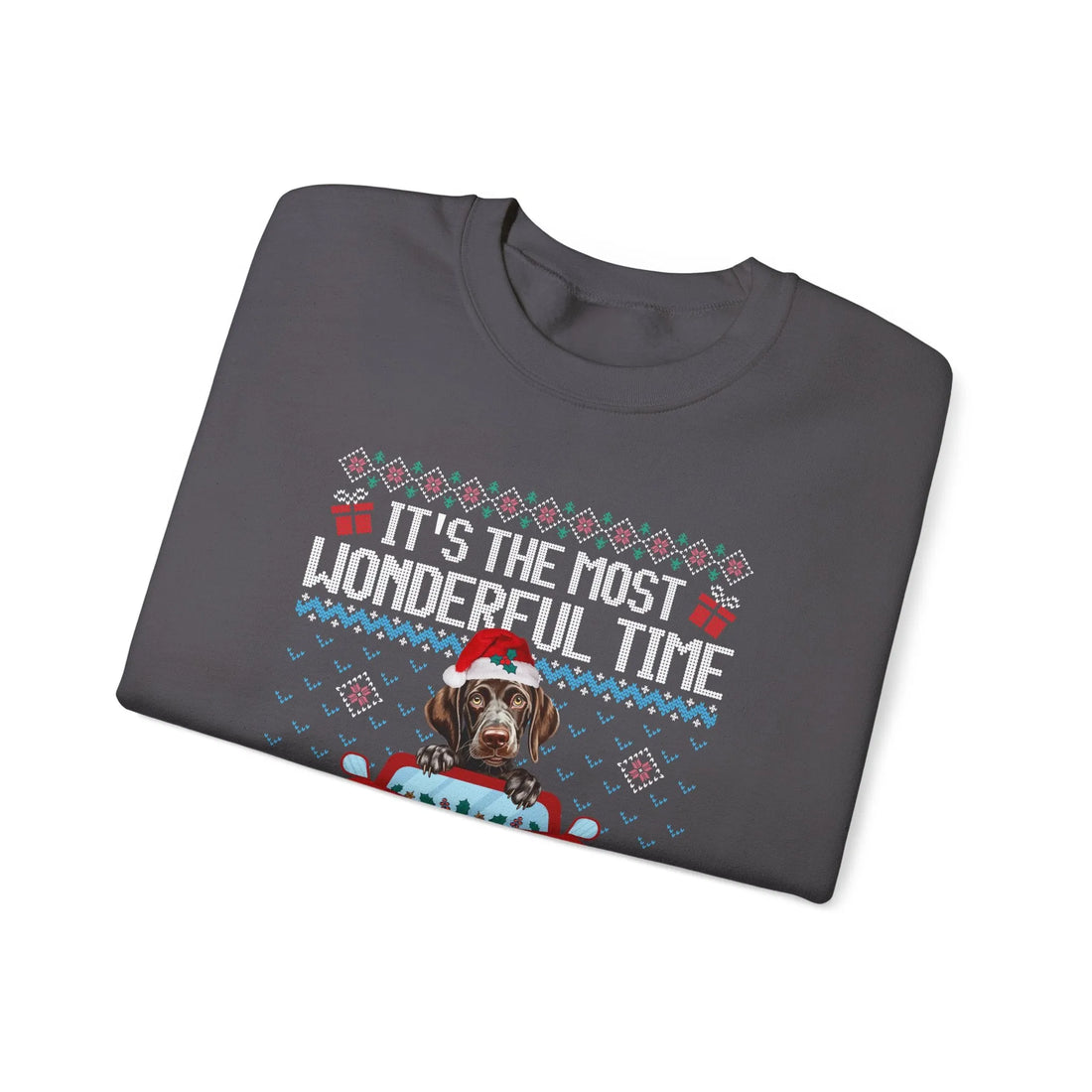 German Shorthaired Pointer Dog  It's The Most Wonderful Time Of The Year Unisex  Sweater