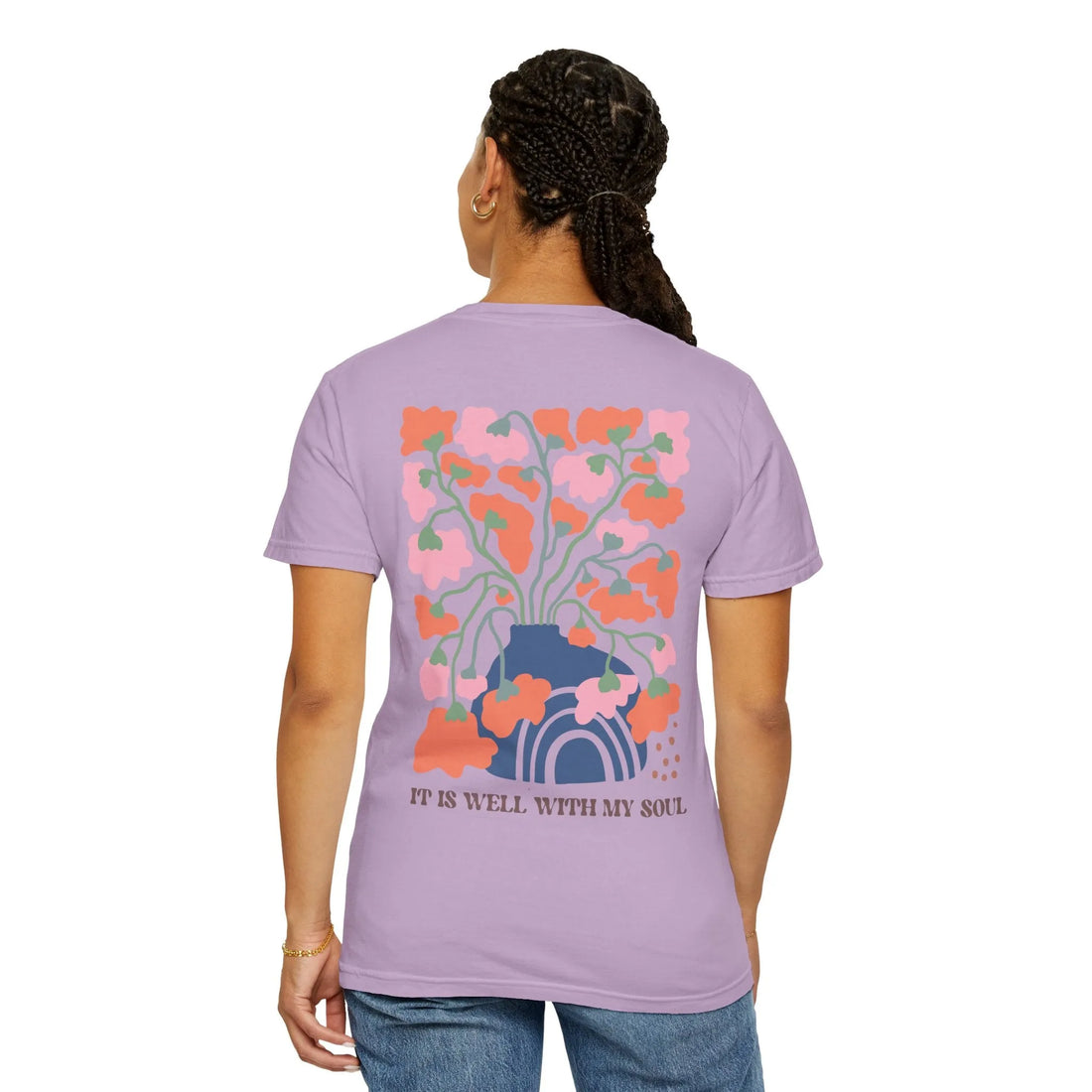 It Is Well With My Soul 2 Sides, Unisex Garment-Dyed T-shirt