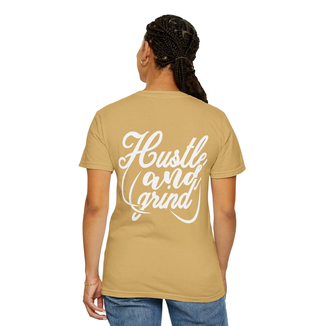 Hustle And Grind, Unisex Garment-Dyed T-shirt