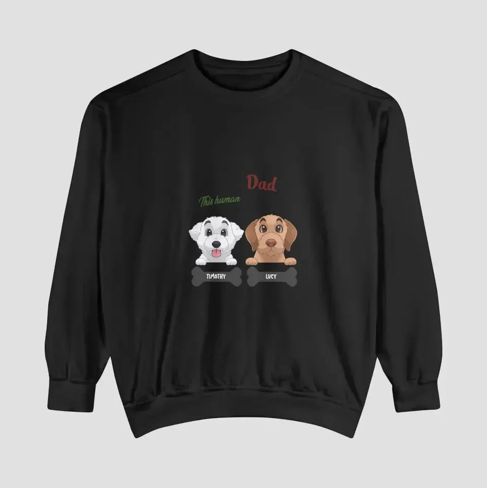 Fur Dad- Custom Quote - Personalized Gifts For Dog Lovers - Family Sweater