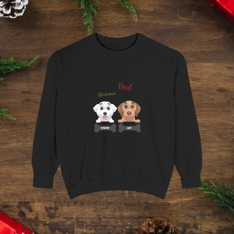 Fur Dad- Custom Quote - Personalized Gifts For Dog Lovers - Family Sweater