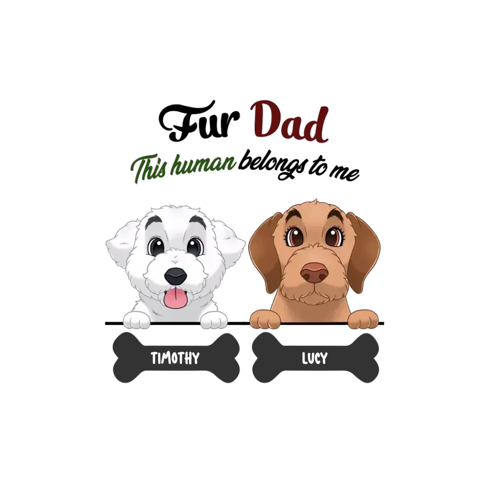 Fur Dad- Custom Quote - Personalized Gifts For Dog Lovers - Family Sweater