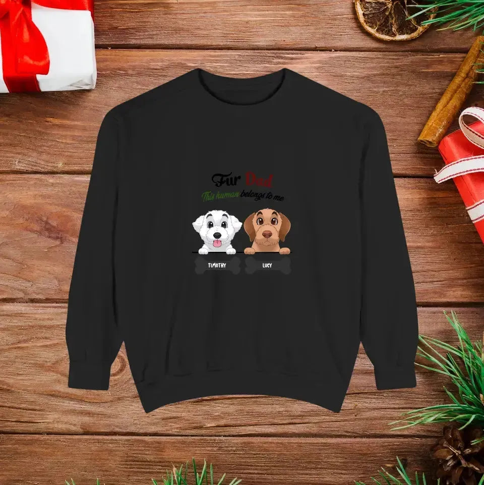 Fur Dad- Custom Quote - Personalized Gifts For Dog Lovers - Family Sweater