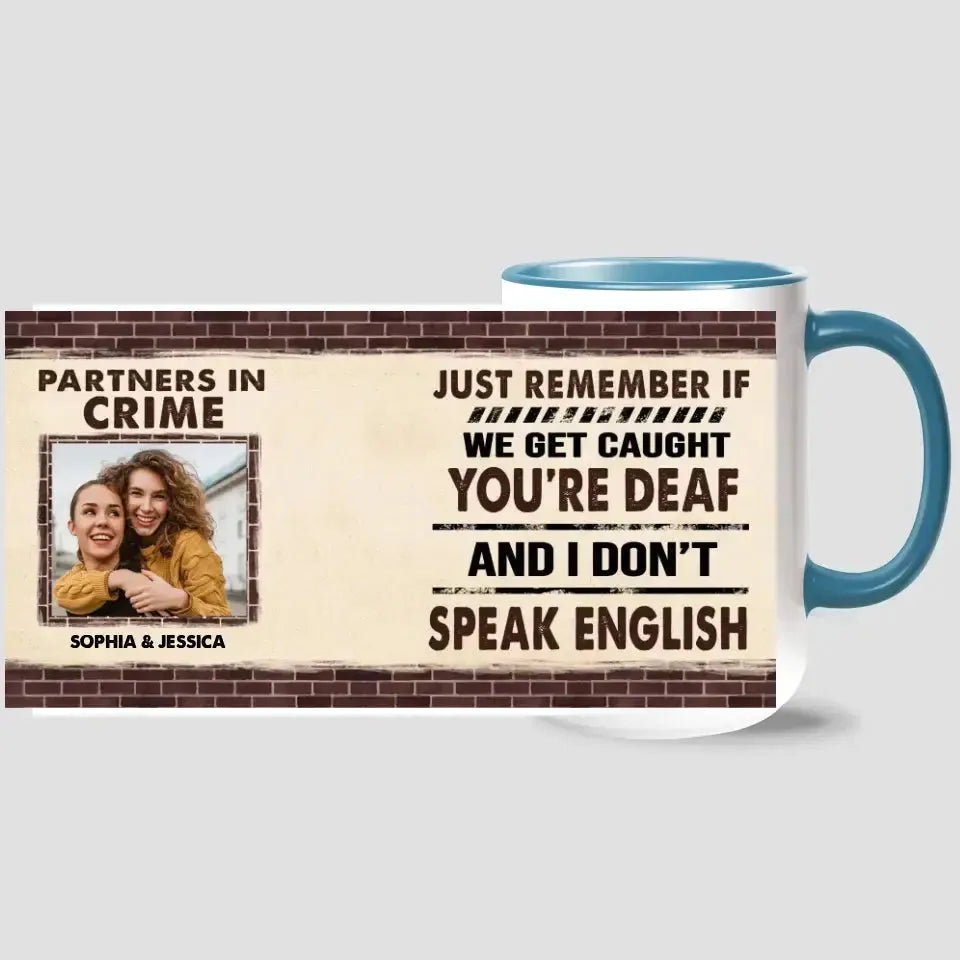 Partners in Crime - Personalized Two-Tone Mug