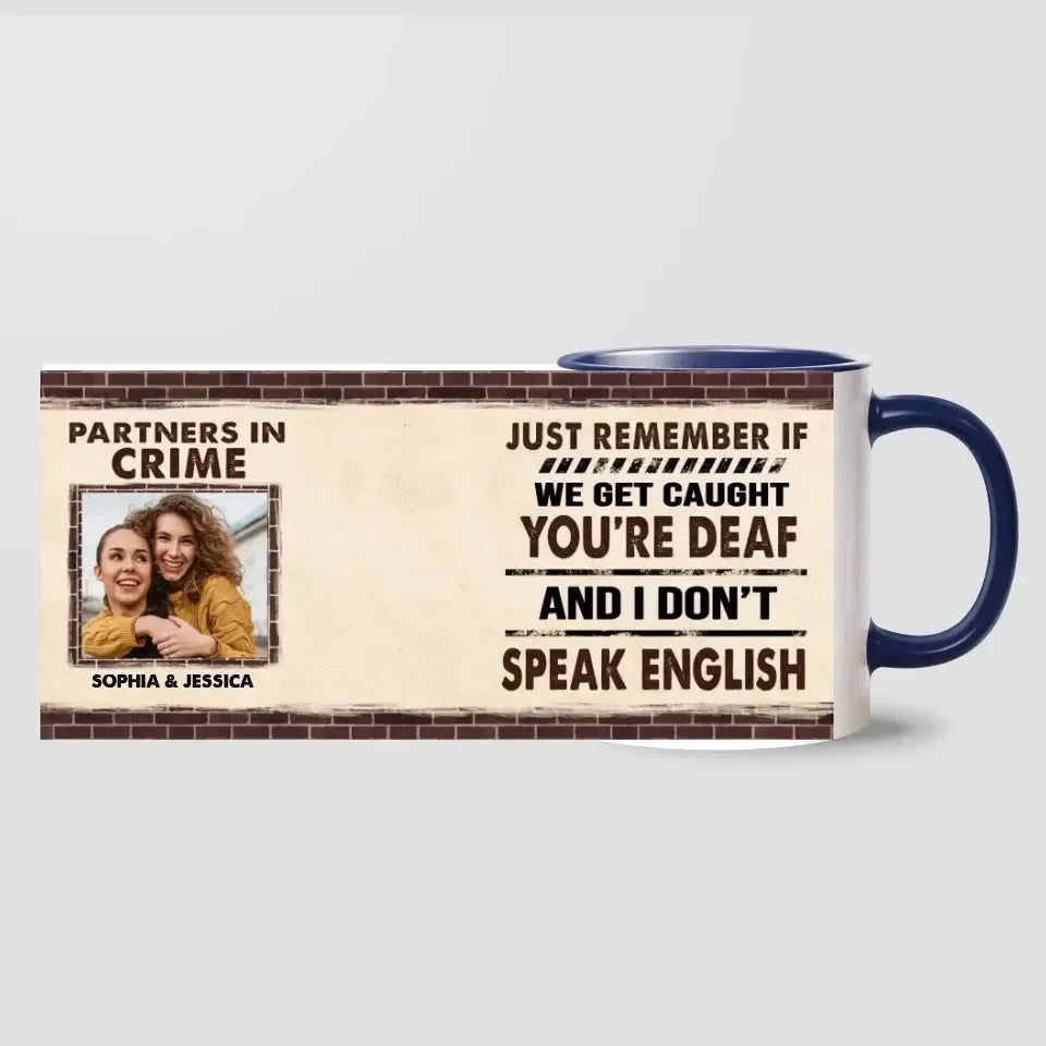 Partners in Crime - Personalized Two-Tone Mug