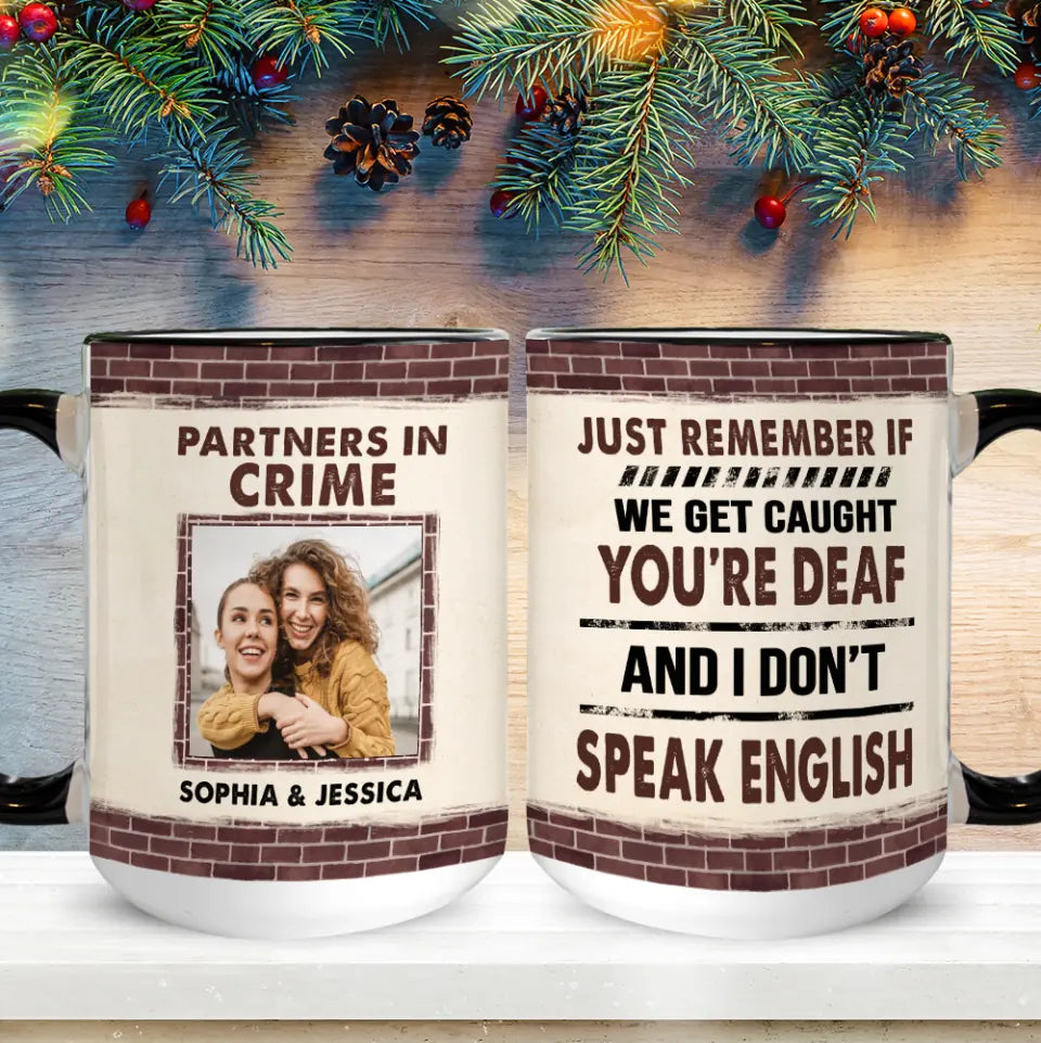 Partners in Crime - Personalized Two-Tone Mug