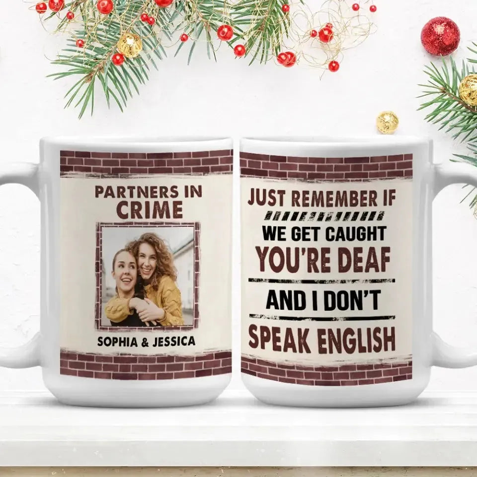 Partners in Crime - Personalized Two-Tone Mug