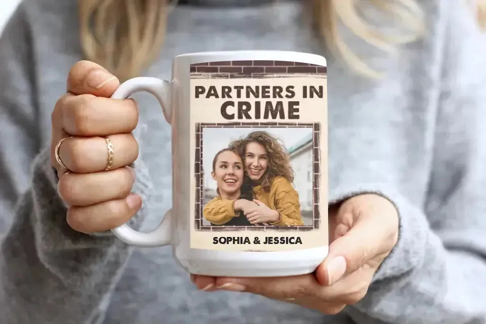 Partners in Crime - Personalized Two-Tone Mug