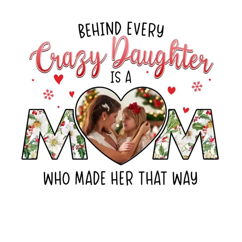 The Love Between Daughter & Mom - Custom Photo - Personalized Gifts For Mom - Hoodie