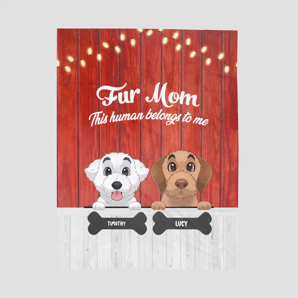 Fur Mom - Personalized Blanket