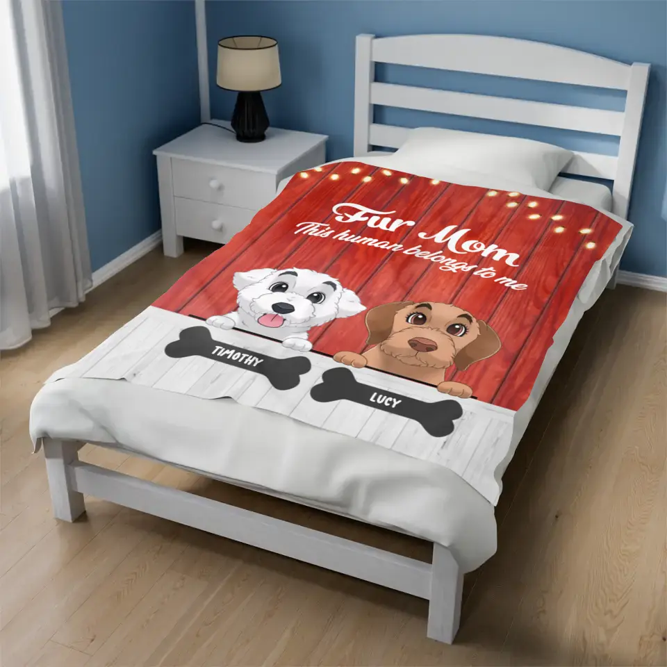 Fur Mom - Personalized Blanket