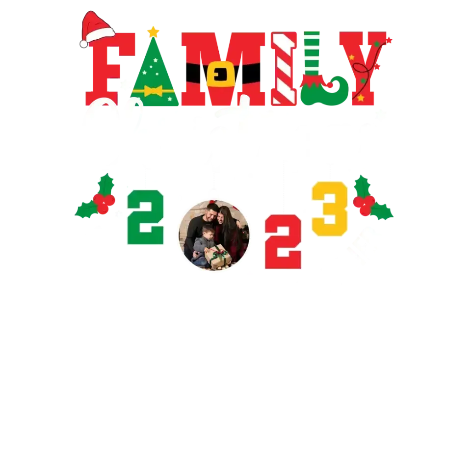 Family Christmas 2023 - Custom Photo - Personalized Gifts for Family - Sweater