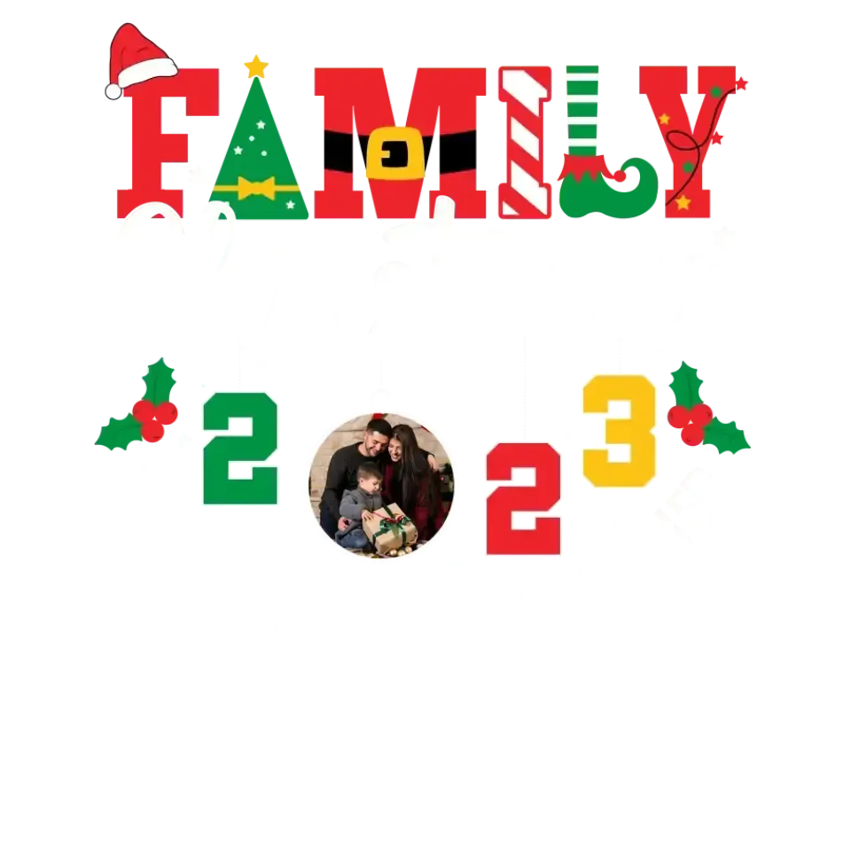 Family Christmas 2023 - Custom Photo - Personalized Gifts For Family - Family Sweater