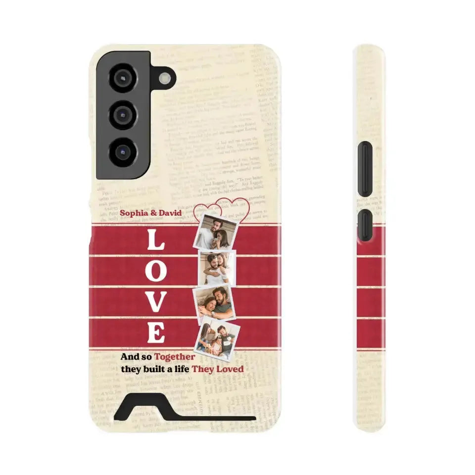 Together They Build The Life They Love - Personalized Samsung Tough Phone Case