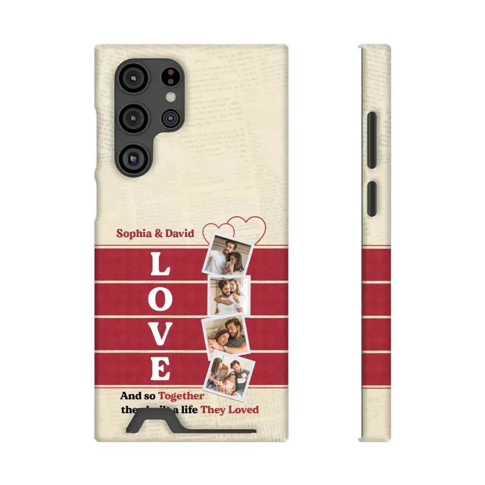 Together They Build The Life They Love - Personalized Samsung Tough Phone Case